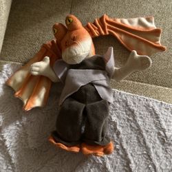 1998 Star Wars Buddies Plush Jar Jar Binks The Phantom Menace