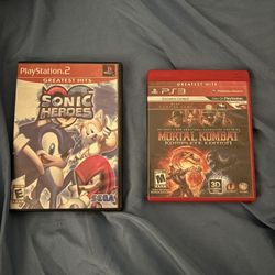 Greatest Hits PlayStation 2 Sonic Heroes And PlayStation 3 Mortal Kombat Komplete Edition