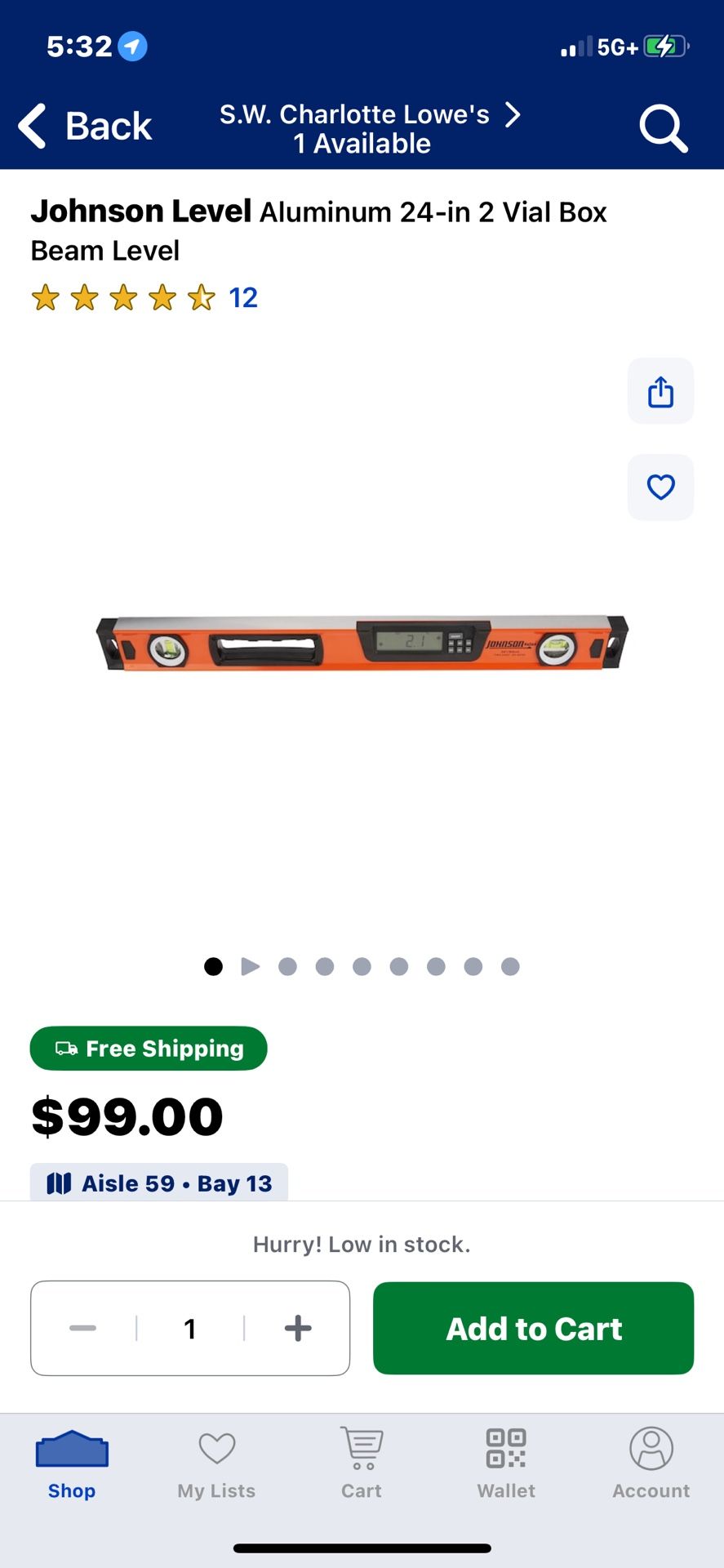 2ft Digital Level 