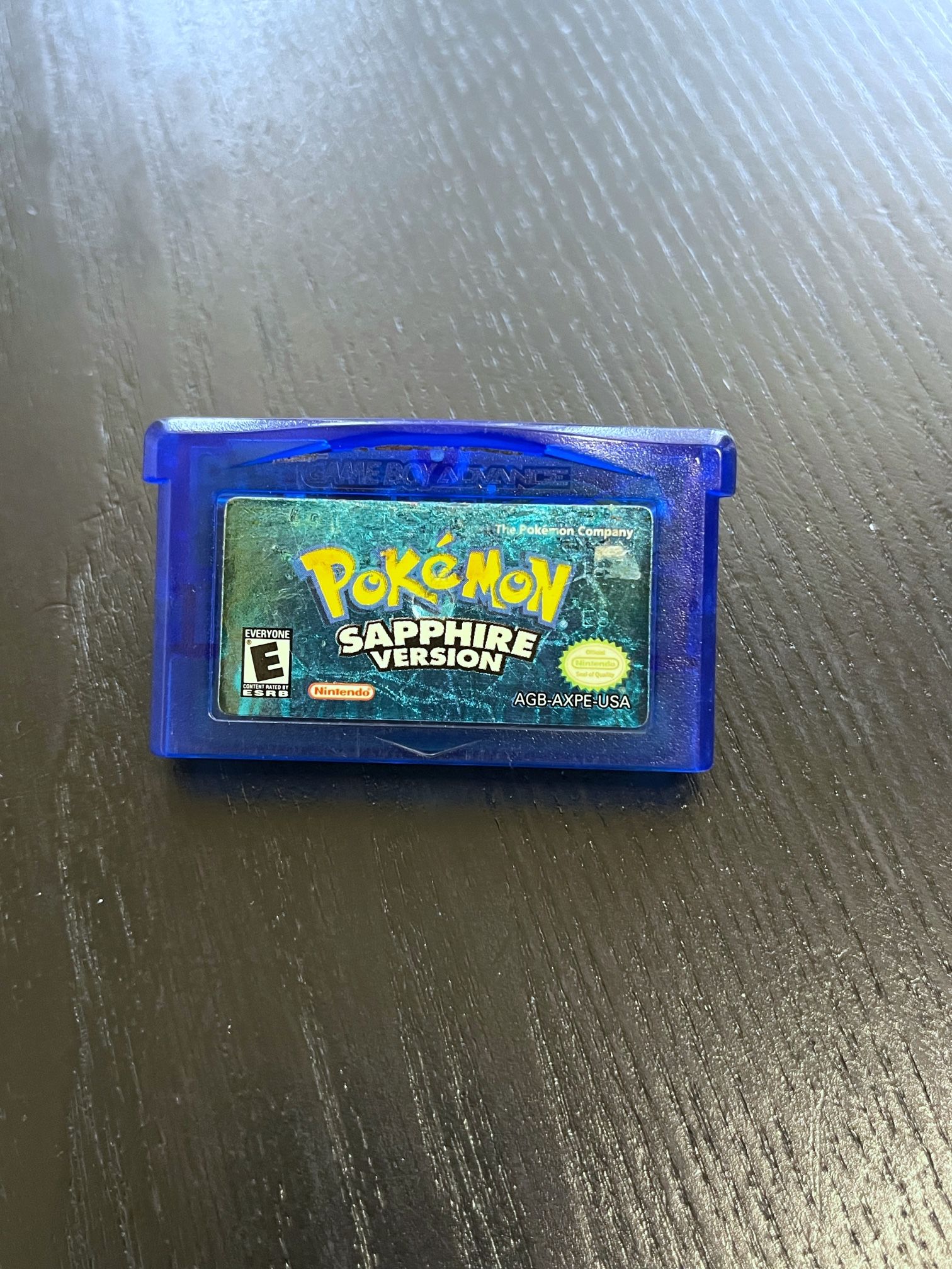 AUTHENTIC POKEMON SAPHIRE VERSION WITH NEW SAVE BATTERY INSTALLED
