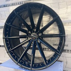 22X9.5 GIOVANNA ALESANNA 12 GLOSS BLACK 6x139.7