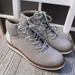 Cliffs By White Mountain Women's Collins Hiking Boot Gray/ Silver Size10 M 