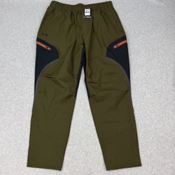 NWT  Under Armour Mens Unstoppable Cargo Pants Green / Black Size LARGE