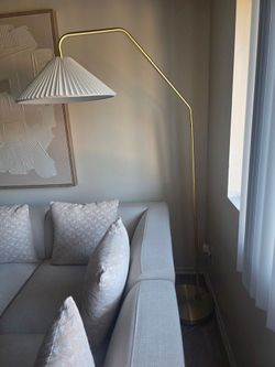 Stylish gold arc floor Lamp