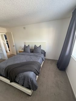 Queen Bed Frame & Mattress