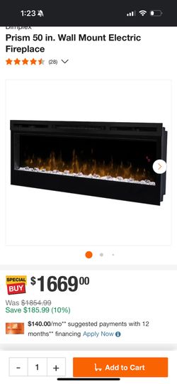 wall electric fire place