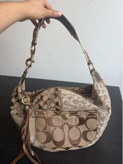 Coach Brown Patchwork Y2K Hobo Bag
