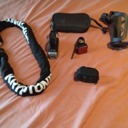 Lock With 2 Keys Rechargeable Light For Front And Back   For Bike And A Wayer