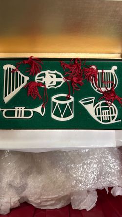 Lenox Musical Instrument Christmas Ornaments