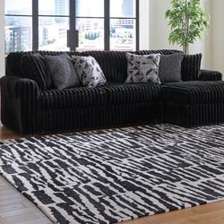 Brand New Ashley 2pc Midnight Madness Sectional 