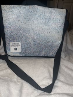 Okc thunder messenger bag made from recycled and reclaimed material