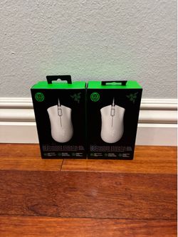 2 Razer DeathAdder Essential Gaming Mouse: 6400 DPI Optical Sensor - 5 Programmable Buttons - Mechanical Switches - Rubber Side Grips