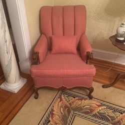 Antique Wing Back Chair 