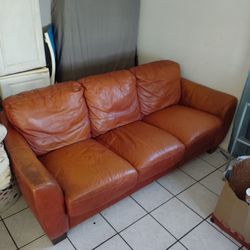 Genuine Leather Couch Set