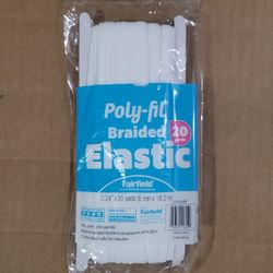(31) Poly-fil Braided Elastic 20 yards 0.24" x 20 yards (6mm x 18.2 m)