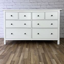 IKEA HEMNES White Satin 8-Drawer Dresser⚡️
