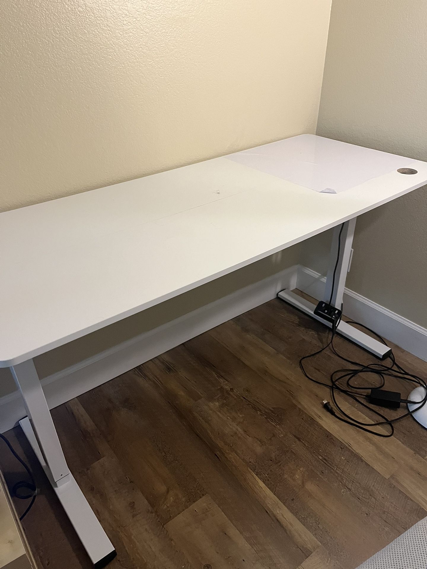 Adjustable White Desk