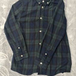 Long Sleeve Flannel Size 10 Boy 