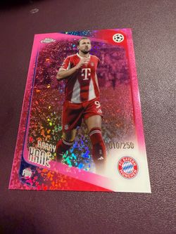 Harry Kane Topps Chrome Pink Refractor /250