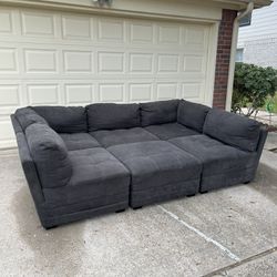 Charcoal Thomasville Modular Sectional Couch. Delivery Available!