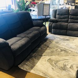 2pc Reclining Sofa & Loveseat Set Sale