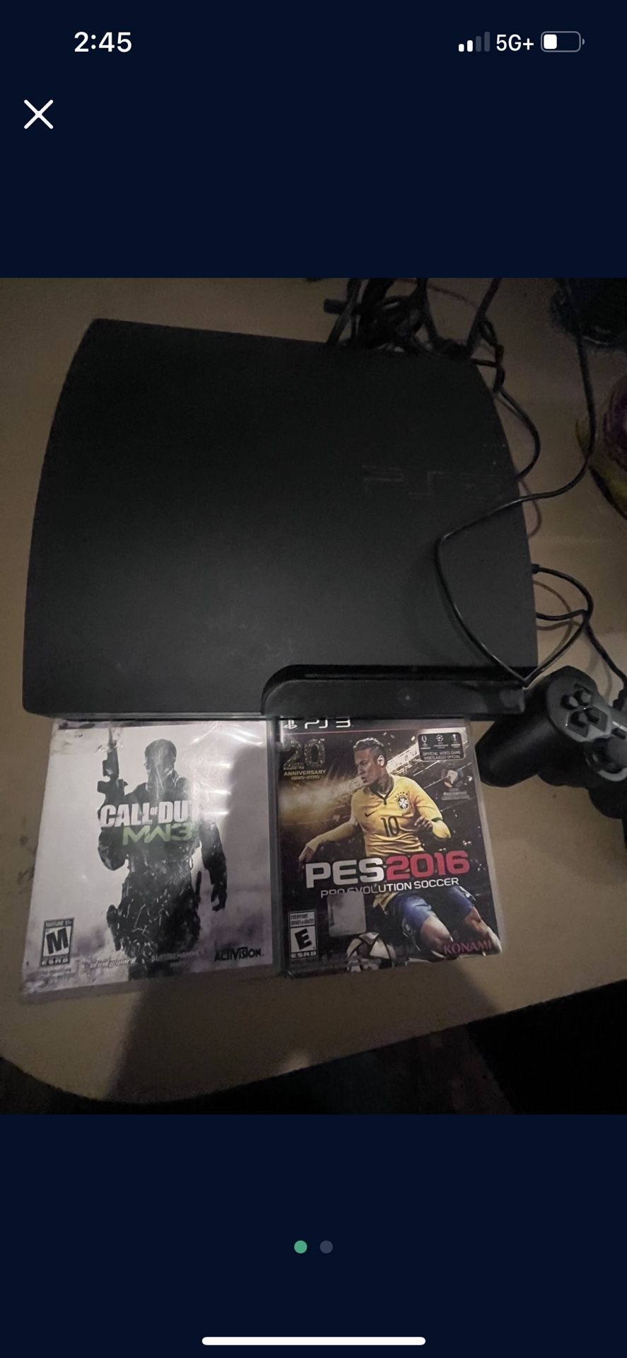 PS3 Slim 160 Gig W Games And Control