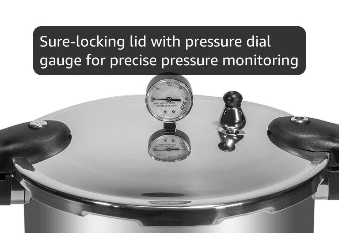 Pressure Canner 22 Quart Capacity Pressure Cooker Built in