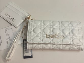 BEBÉ WHITE WALLET FOR WOMEN $17.99