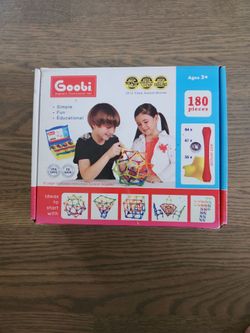 Goobi 180 Piece Magnetic Construction Set Ages 3+ STEM Toy 🚀