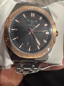 Invicta Men's Watch Rose Gold and Silver