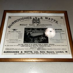 Vintage 1902 Burroughs and Watts Advertisement