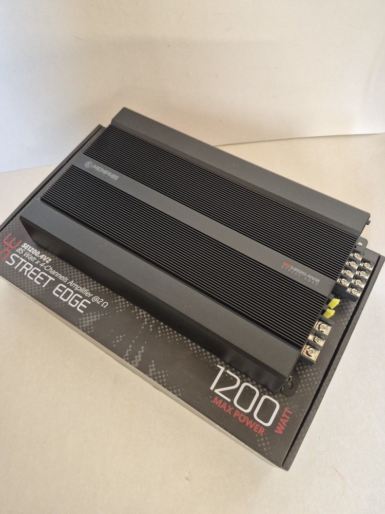 MEMPHIS 1200 WATTS 4 CHANNEL BUILT IN CROSSOVER CAR AMPLIFIER ( BRAND NEW PRICE IS LOWEST INSTALL NOT AVAILABLE )