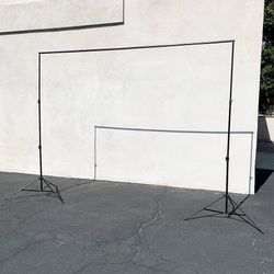 (NEW) $40 Heavy Duty Backdrop Stand 8.5x10 FT Adjustable Photography Background w/ Clips and Carry Bag