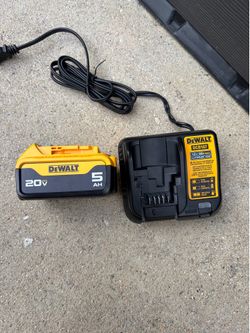 DeWalt 20V MAX 5Ah Lithium Ion Battery DCB205 And DCB107 Charger