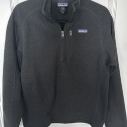 Women’s Patagonia 3/4 Zip Black Sweater - Small