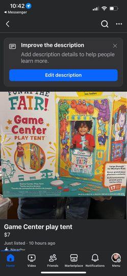 Fair Game Center Play Tent