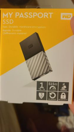 My passport ssd wd 1TB