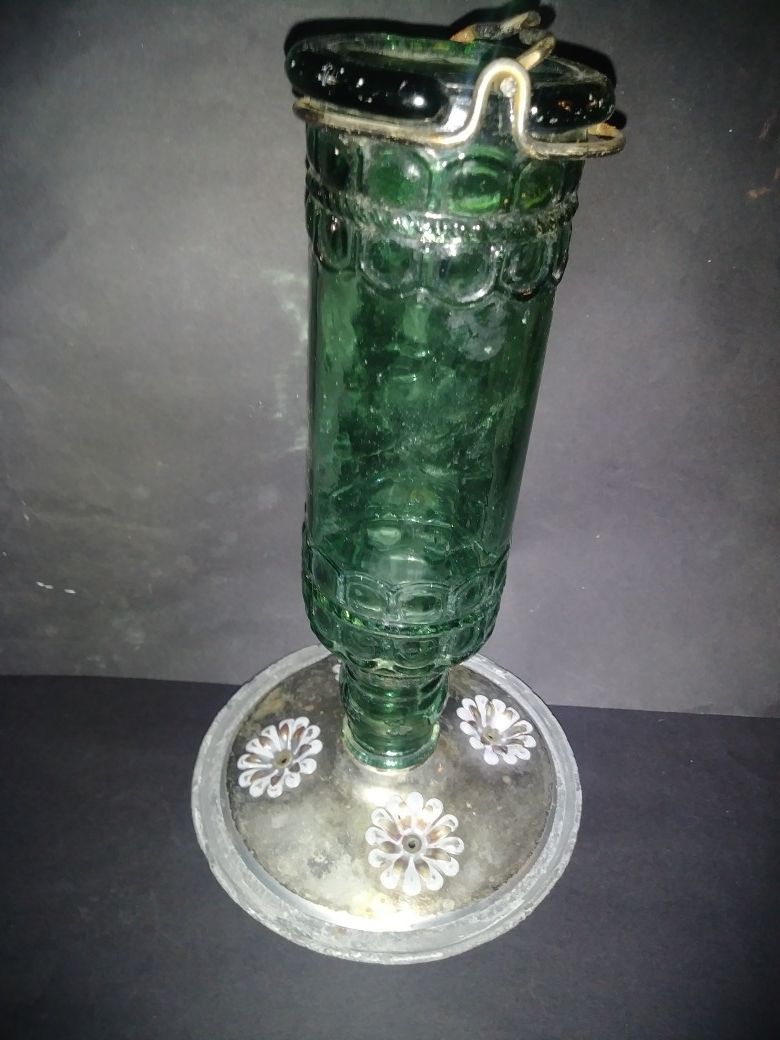 Vintage hummingbird feeder