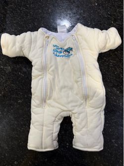 Baby Merlin's Magic Sleepsuit Yellow Large 6-9 Months Sleep Sack Swaddle Suit