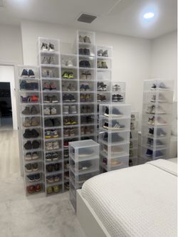Large Drop Front Sneaker Cases Container Store