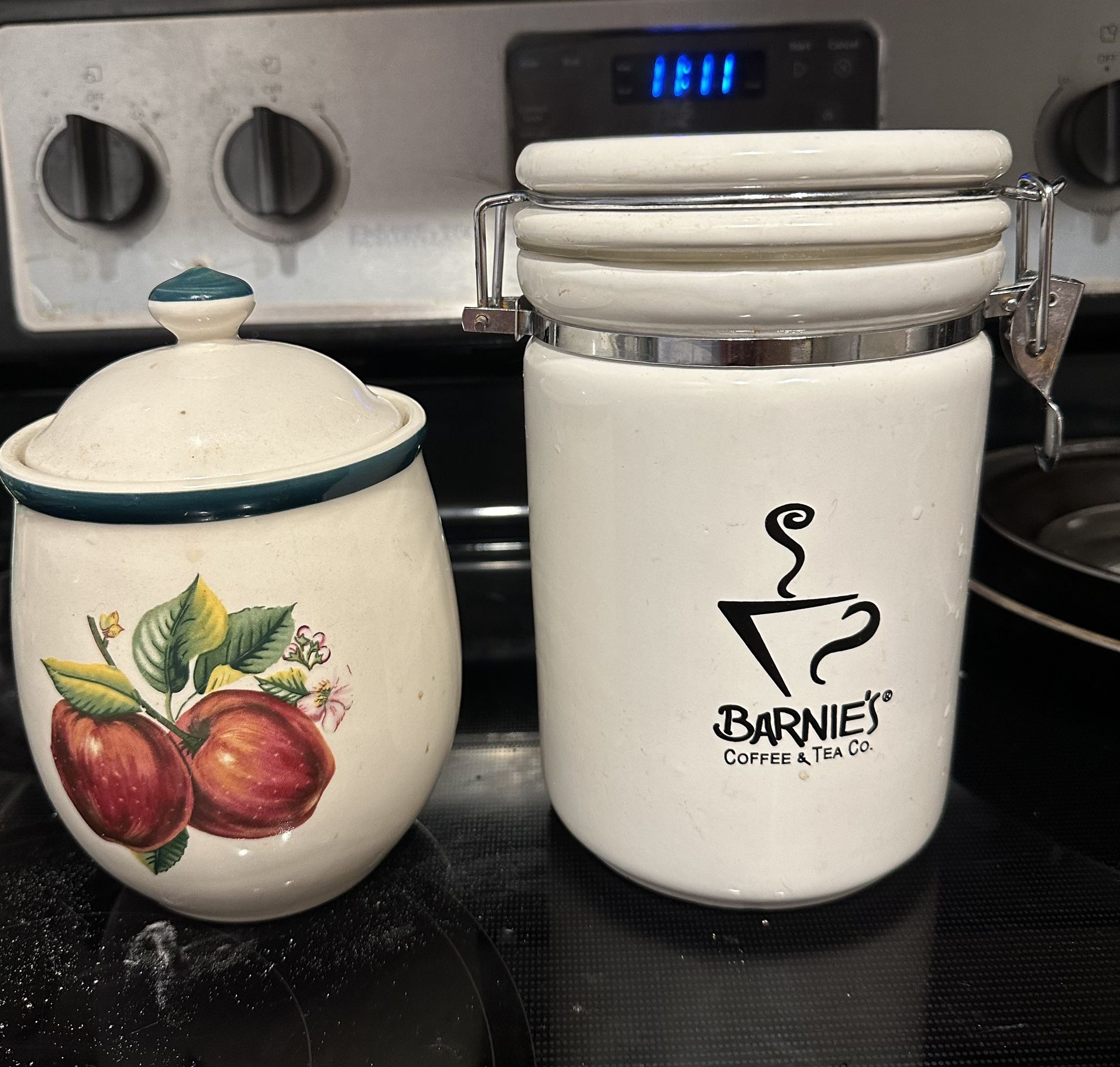 Like New Two Canister For Suger Or Tea Or For Any Thing