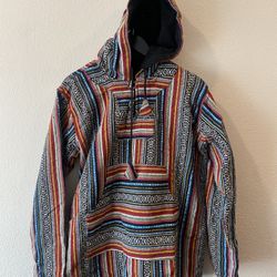 Multicolor Handmade Cotton Hoodie Jacket - Lined & Comfy