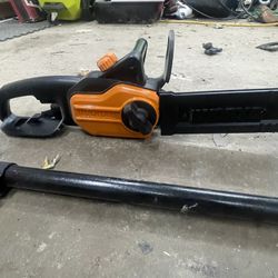 Worx Chainsaw With Pole