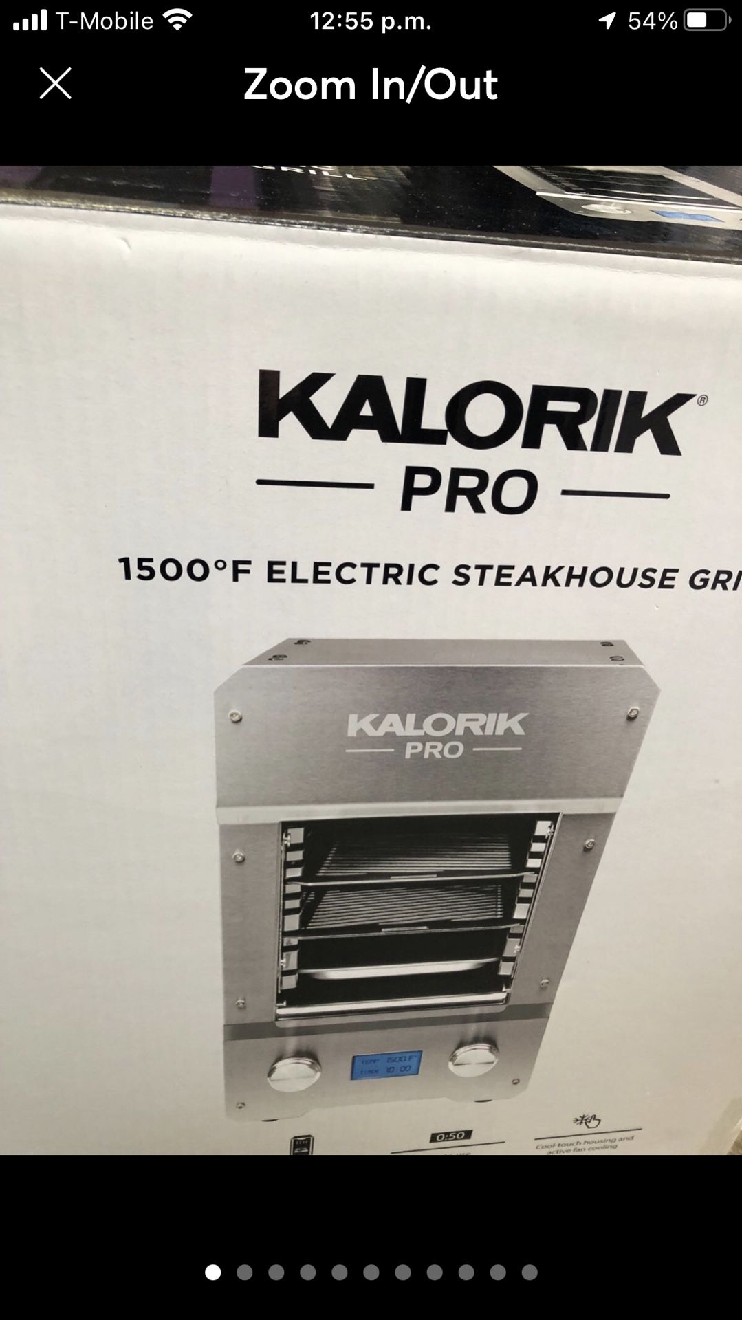 Kalorik - Pro 1500 Indoor Electric Steakhouse Grill - Stainless Steel Model:KPRO