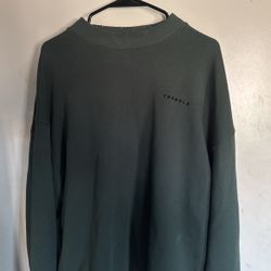 Young La Green Christmas Sweatshirt Men size L