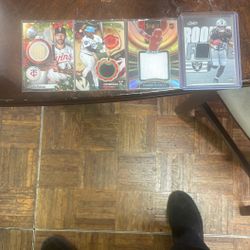 Baseball/football Relic Cards