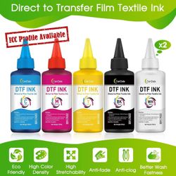 Premium DTF Ink 600ML- DTF Transfer Ink for PET Film, Refill for DTF Printers Epson ET-8550, XP-15000, L1800, L805, R1390, R2400, Heat Transfer Printi