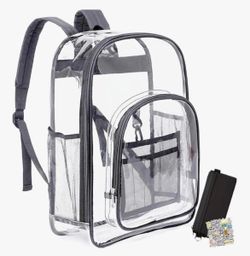 Clear Backpack, Heavy Duty PVC Transparent Backpack