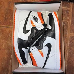 Jordan 1 Electro Orange Sz 10.5 Ds Og All 1 Lace Bag Detached Take For Retail after Tax $185