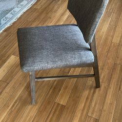 New Chairs Total Of Four Dark Grey Fabric